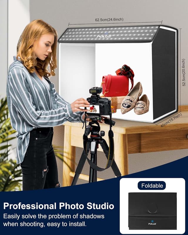 Thumbnail 1 de PULUZ Studio Fotobox 60 x 40 cm mit 672 LEDs