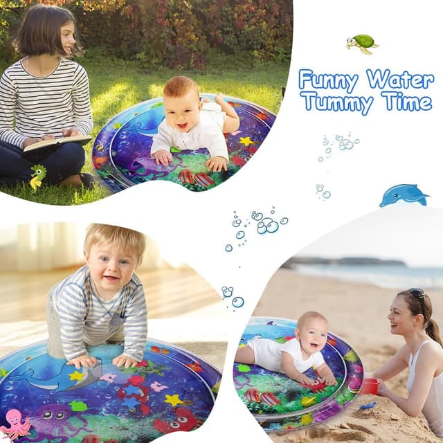 Thumbnail 6 de Aolso Baby Tummy Time Mat – Inflatable water play mat for infants & toddlers (3 months+)