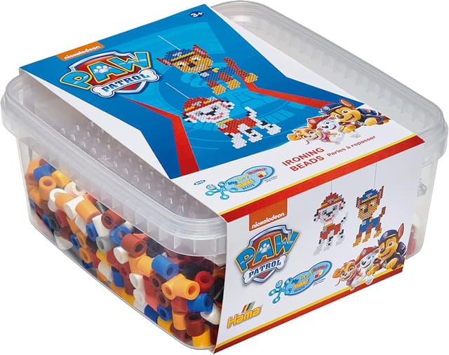 Detalle de Hama Beads 8752 Paw Patrol perline da stiro maxi (circa 900 perline), confezione regalo
