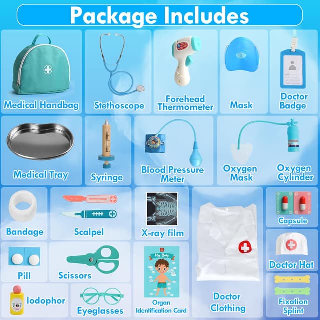 Thumbnail 6 de Lehoo Castle Doctor Kit for Toddlers 3-5