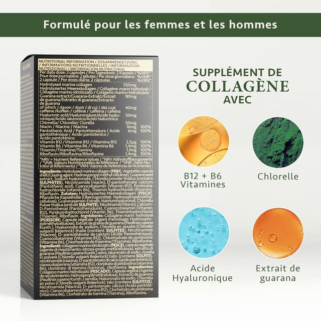 Thumbnail 4 de Satin Naturel Collagène Marin avec Hyaluronate et Caféine ⚙