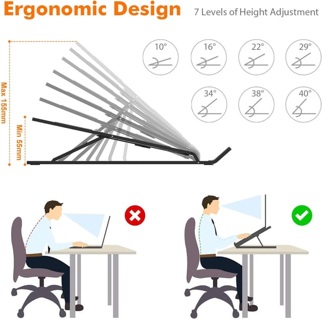 Detalle 2 de GRIFEMA GB1054B supporto PC portatile 10-17,3