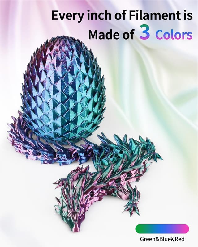 Thumbnail 1 de LANDU Silk Tri-Color PLA Filament 1.75mm 1Kg