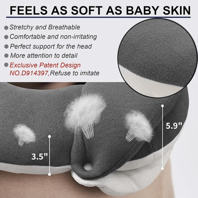 Thumbnail 3 de BUYUE Travel Neck Pillow 360° Support for Adults