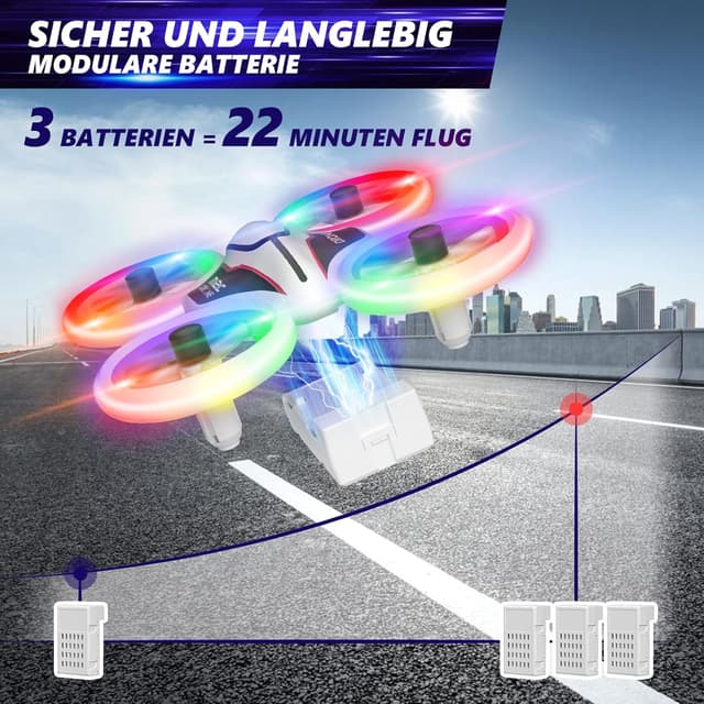 Thumbnail 3 de Mini Drohne mit Kamera 21 Min Flugzeit