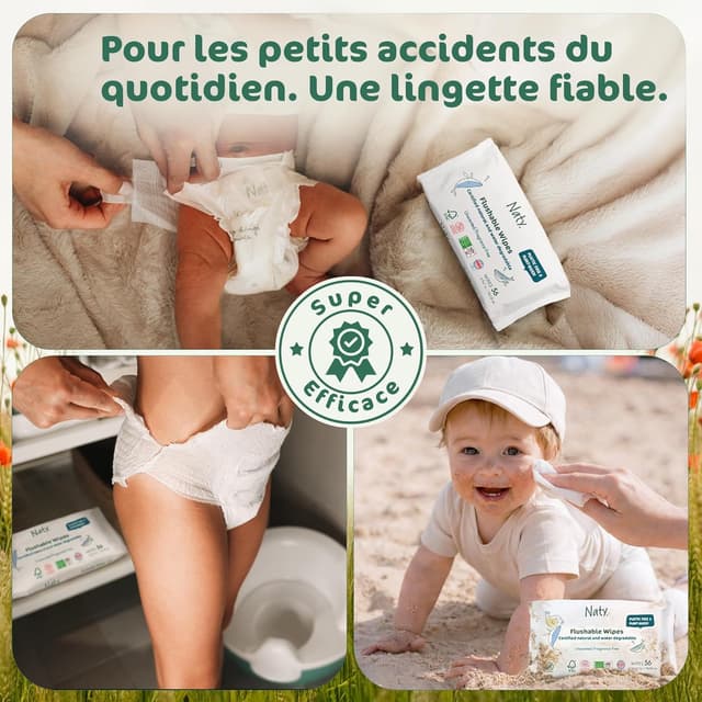Detalle 2 de Naty Lingettes Bébé 672 lingettes