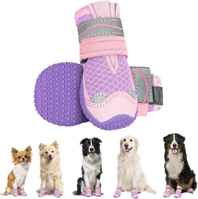 Detalle de Eyein Dog Boots Paw Protector (2pc) – breathable, waterproof lower & reflective non-slip dog shoes