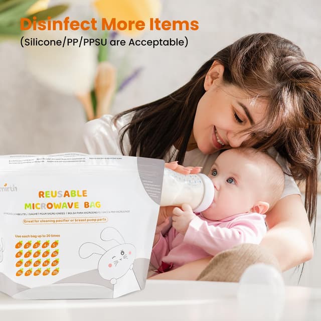 Detalle de Bimirth Microwave Steriliser Bags 16 pack