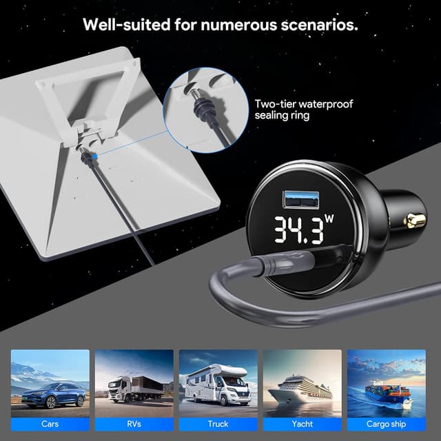 Detalle de XLTTYWL Starlink Mini 144W Adapter 🔌