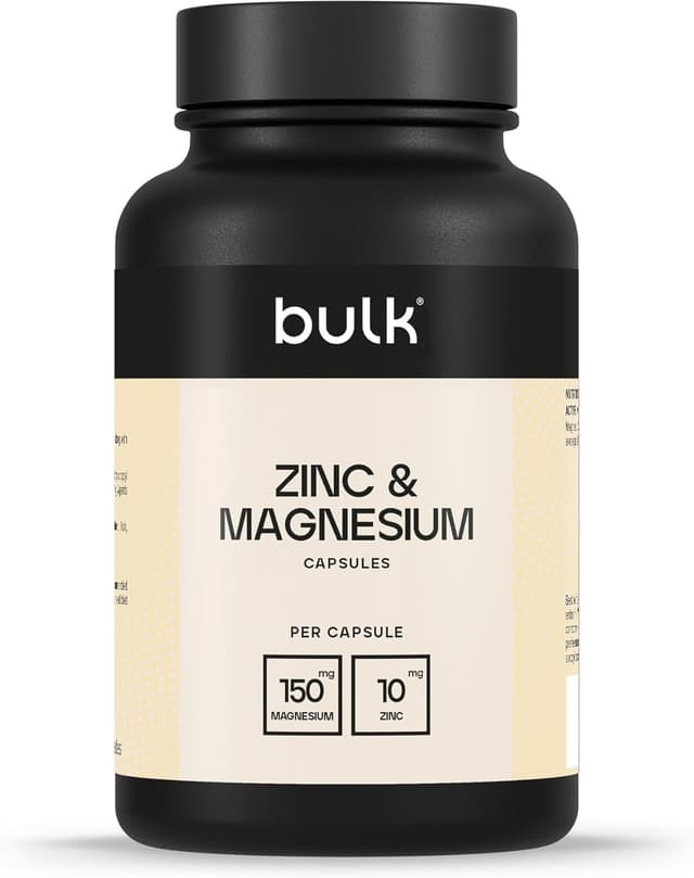 Detalle de Gélules Bulk Zinc & Magnésium (60 capsules) – soutien des os, des muscles et de la fatigue