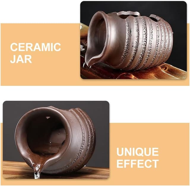 Thumbnail 4 de Supvox Keramikglas Wasserbrunnen 4,88 Zoll