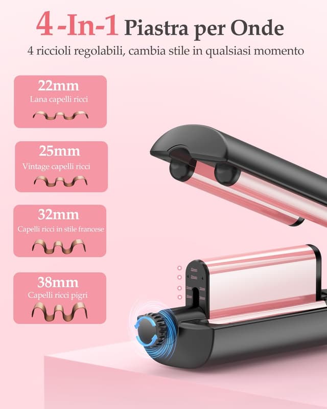 Thumbnail 1 de Piastra Onde 4 in 1 22/25/32/38mm 💇♀