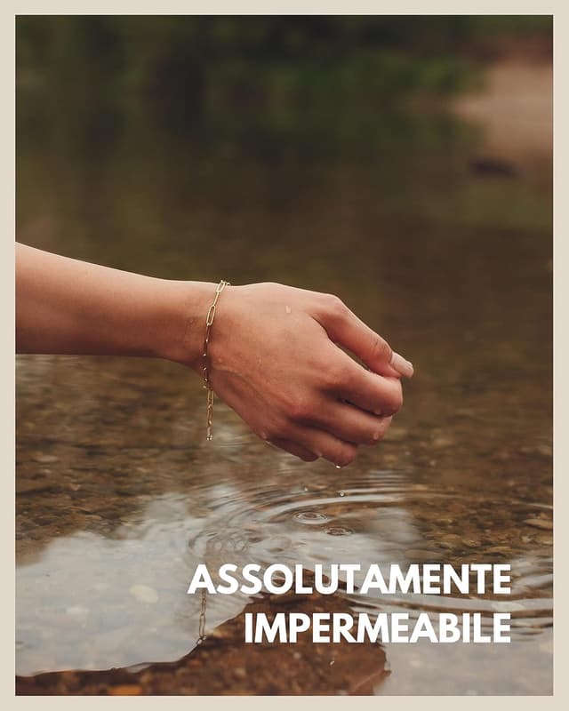 Detalle de Bracciale a maglie GD GOOD.designs EST. 2015 in acciaio inossidabile 316L, regolabile fino a circa 21 cm