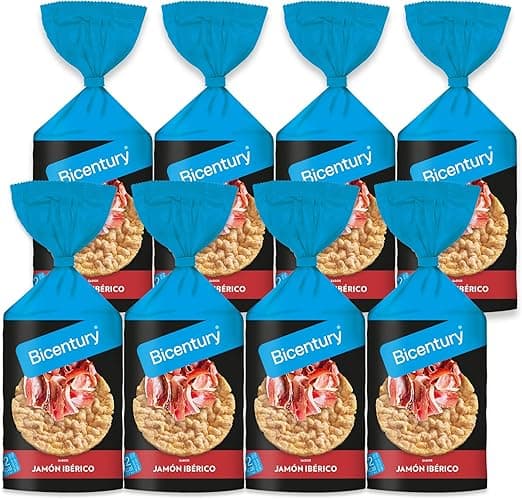 Imagen de Bicentury Tortitas de Maíz Jamón Ibérico 🍽️, 8 Paquetes en OfertitasTOP