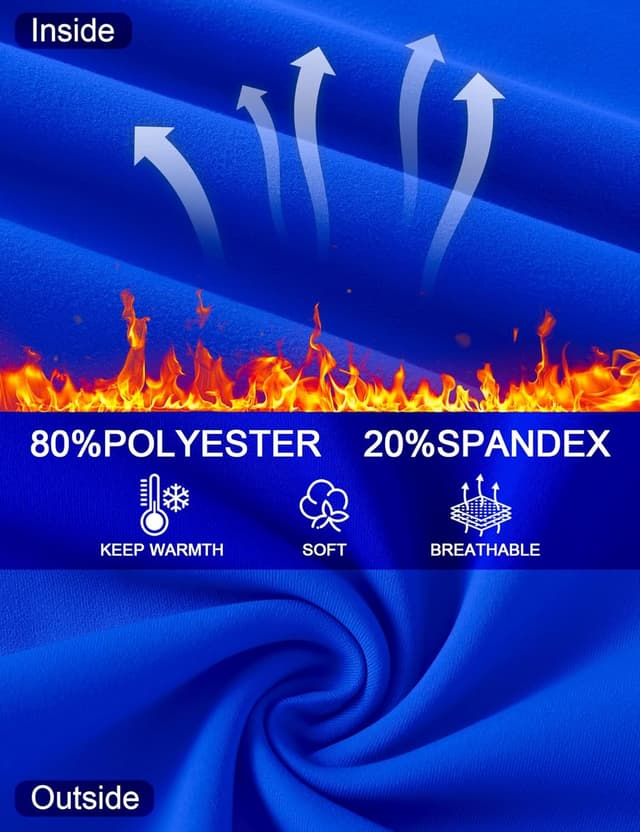 Detalle 2 de IECCP Women’s Thermal Sports Running Top (Long Sleeve Fleece Base Layer with Thumb Holes)