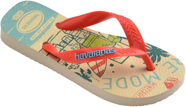 Detalle de Havaianas Minecraft (Mini Me) — tongs enfant beige & orange
