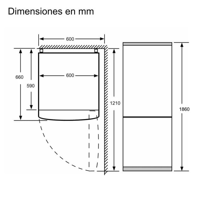 Thumbnail 2 de Bosch KGN36NWEA frigorÃfico 324 l Total No Frost 😊
