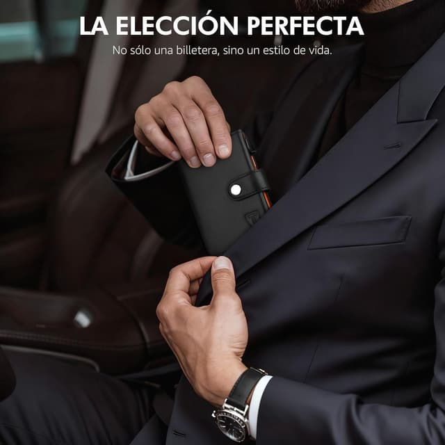 Thumbnail 6 de TENBST Cartera Hombre de Cuero RFID