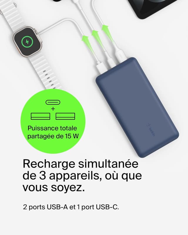 Detalle 2 de Belkin Batterie externe USB-C 20 000 mAh