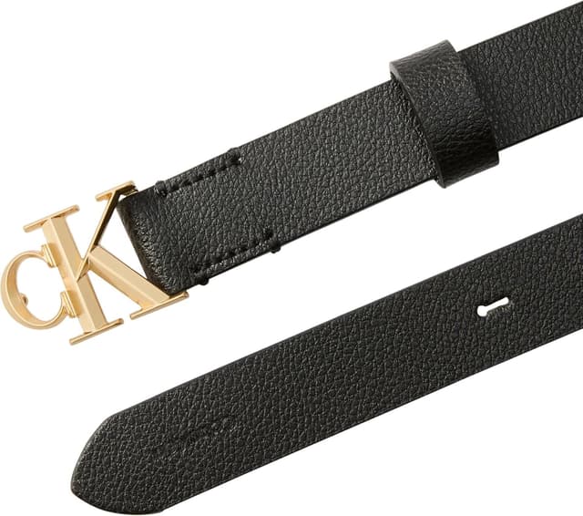Detalle de Calvin Klein cinturino Fibbia con logo discreto 25 mm Pebble YIH