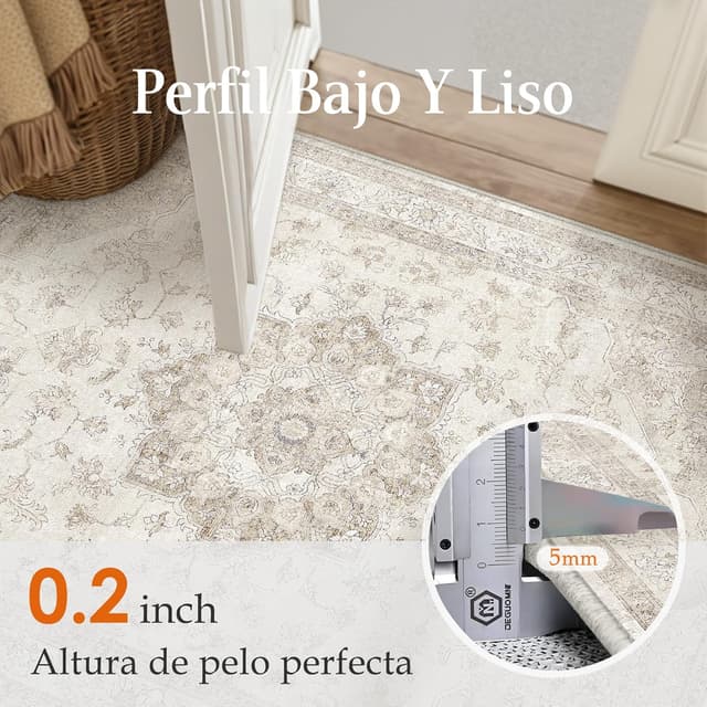 Thumbnail 4 de PureCozy Vintage Alfombra 160x230 Beige