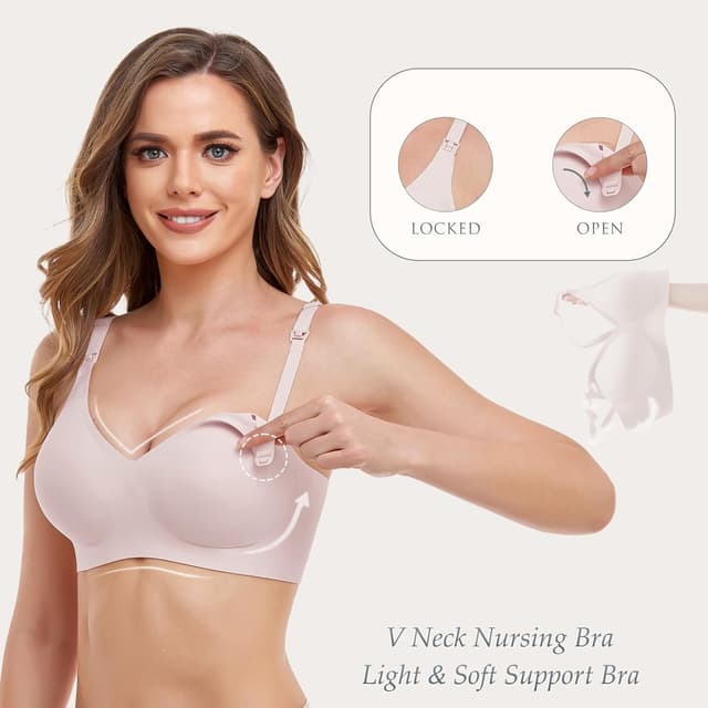 Detalle de Vinfact Seidig Still-BH ohne Bügel