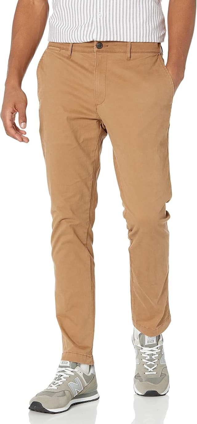Detalle de Amazon Essentials Men’s Slim-Fit Stretch Chino Pants (Khaki, Previously Goodthreads)