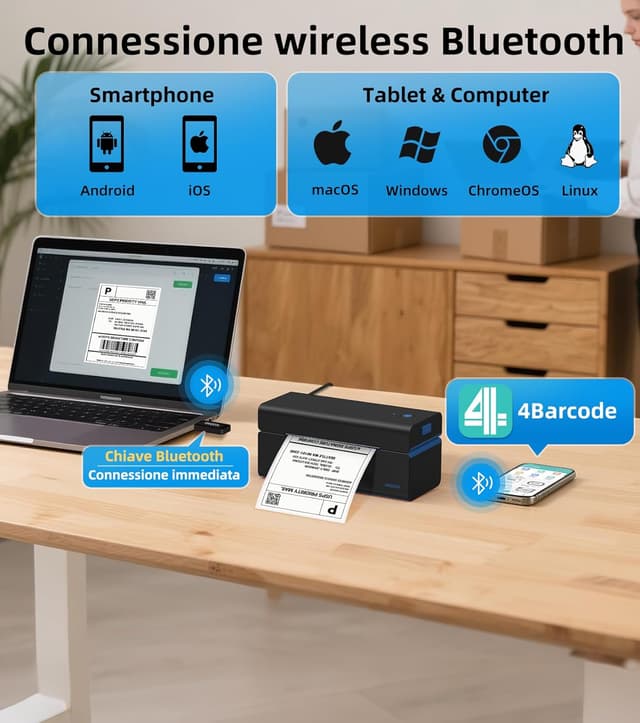 Thumbnail 3 de ORGSTA T001 stampante etichette 4x6