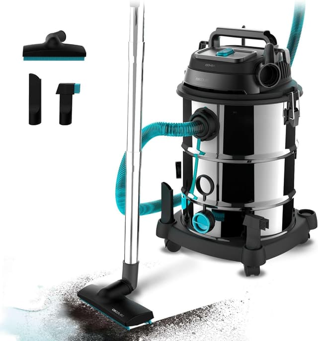 Detalle de Cecotec Conga Rockstar Wet & Dry Steel Pro 1600 W aspirador 30 L
