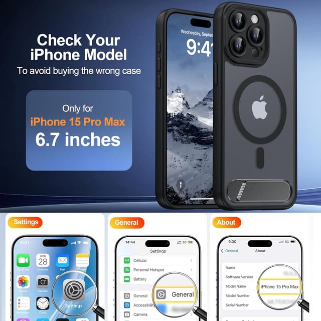 Detalle 2 de AMILIFECASE iPhone 15 Pro Max Case 6.7