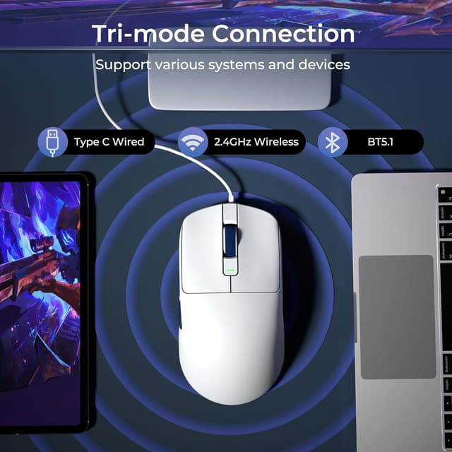 Thumbnail 3 de RK ROYAL KLUDGE M30 wireless gaming mouse 24000 DPI