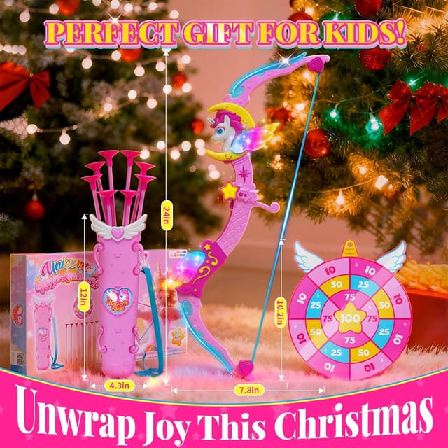 Thumbnail 6 de Unicorn Bow and Arrow Ages 3-12 🦄