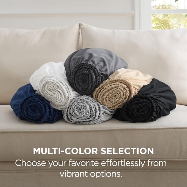 Thumbnail 4 de Bedsure Double Fitted Sheet Deep 16 in, 135x190 cm