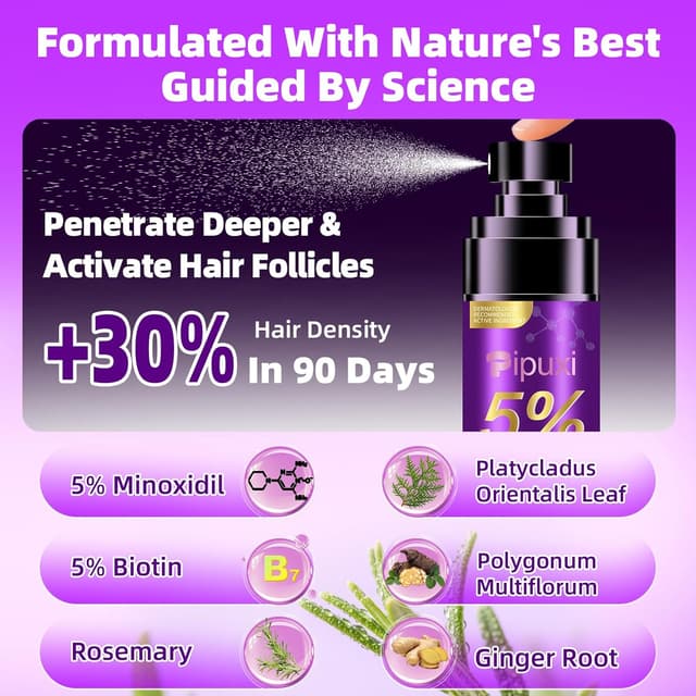 Detalle 1 de Minoxidil 5% Hair Growth Spray