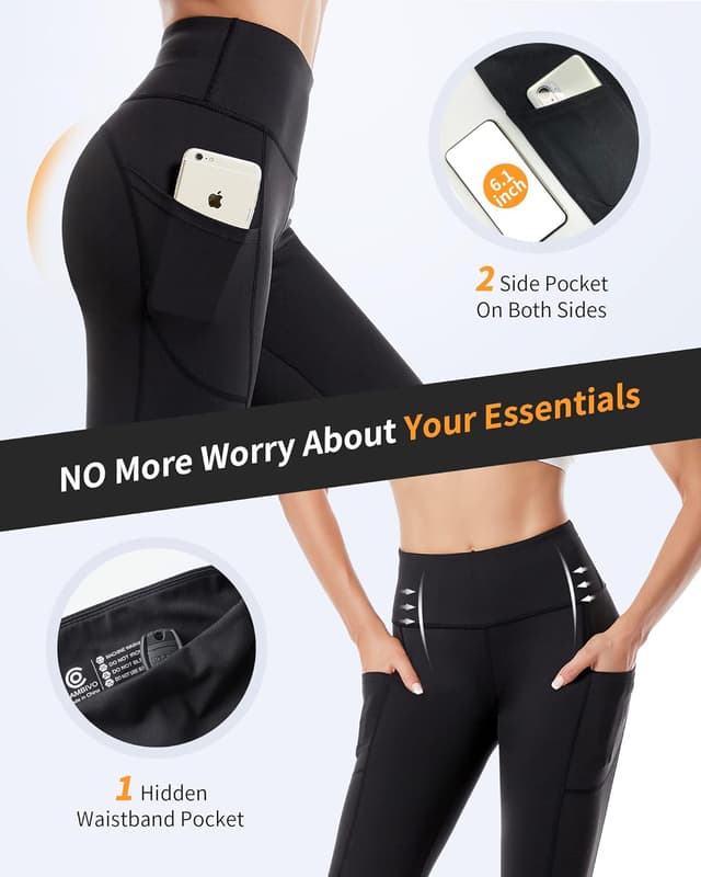 Thumbnail 3 de CAMBIVO Leggins Sportivi Donna Vita Alta