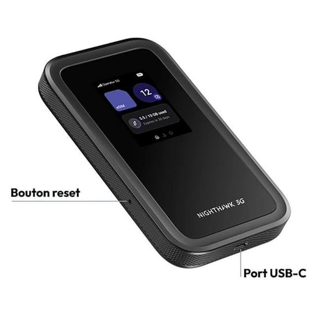 Detalle 2 de Netgear Nighthawk M7 5G WiFi 7 router portátil con eSIM y módem 5G integrado