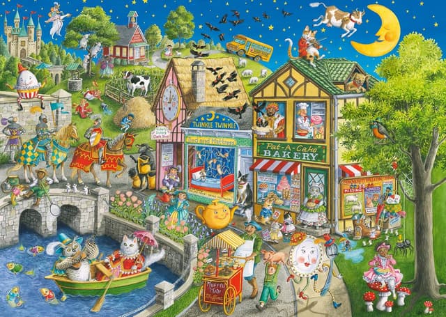 Detalle de Ravensburger Mother Gooseville 1000-Piece Jigsaw Puzzle (Age 12+)