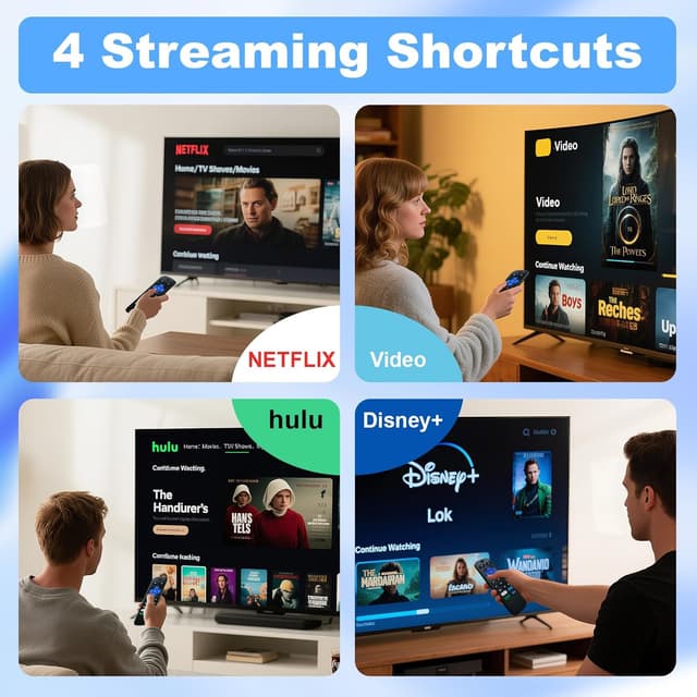 Detalle de (3 Pack) Replacement Remote for Roku TV Remotes — Plug and Play Replacement for Onn, Hisense, TCL, Westinghouse, Sharp, Philips, Element