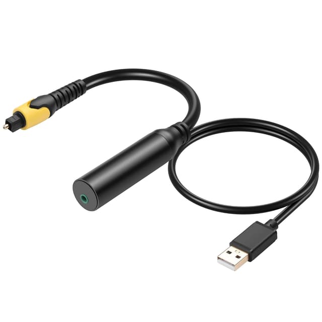 Detalle de CERRXIAN Digital Coaxial/Optical SPDIF to 3.5mm AUX audio conversion cable (with USB power)