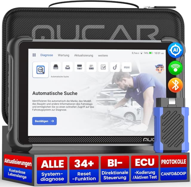 Detalle de mucar 892BT OBD-II Diagnosegerät KI-Unterstützung