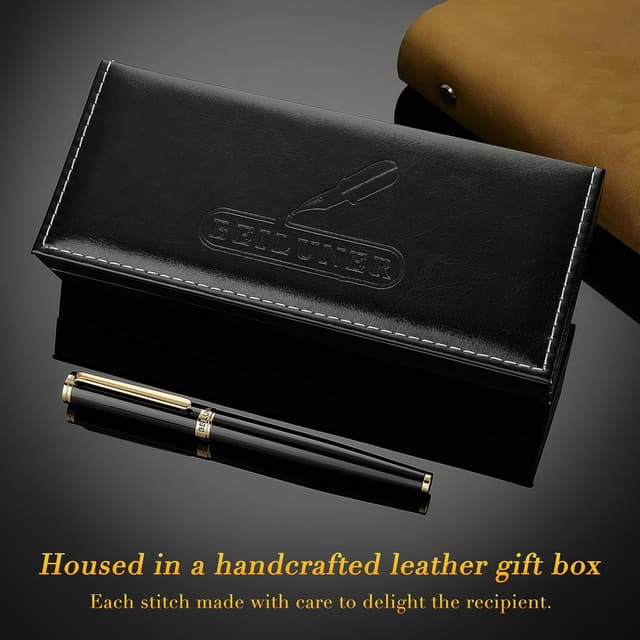 Detalle de BEILUNER Luxury Fountain Pen, 24K nib