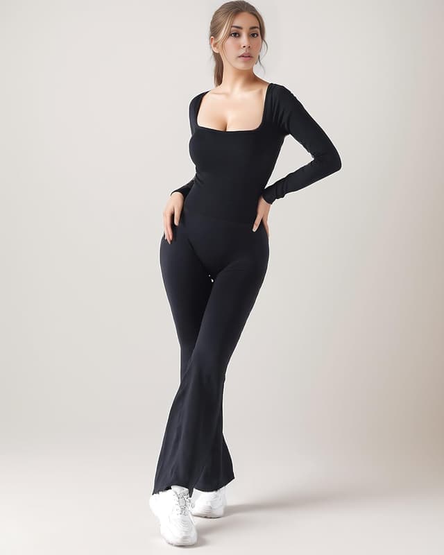 Detalle 2 de Merlvida Sport-Jumpsuit für Damen, nahtlos