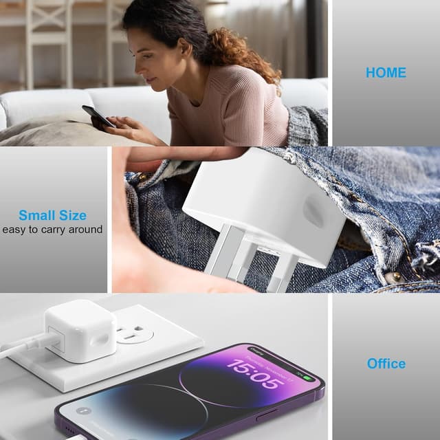 Thumbnail 6 de iPhone USB C charger 20W 3 pack