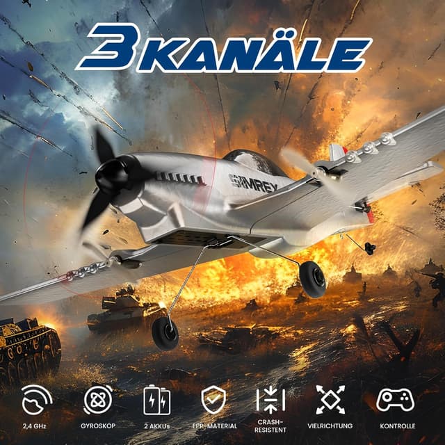 Detalle 2 de SIMREX TOY2409 RC Flugzeug