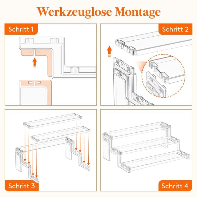 Thumbnail 5 de Lifewit 3 Tier Acryl Display Ständer 30 cm