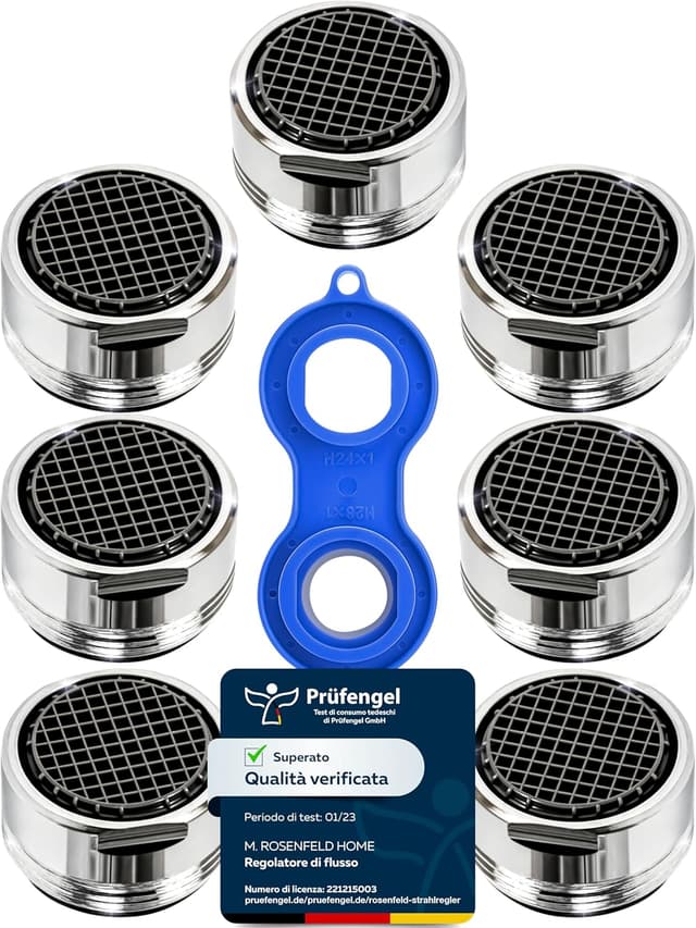 Imagen de Aeratore Rubinetto M24 7 pezzi 5 L/m en OfertitasTOP