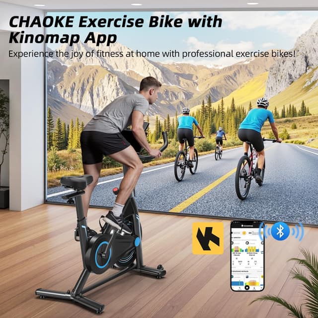 Thumbnail 4 de CHAOKE Bicicleta Estática Magnética 160KG
