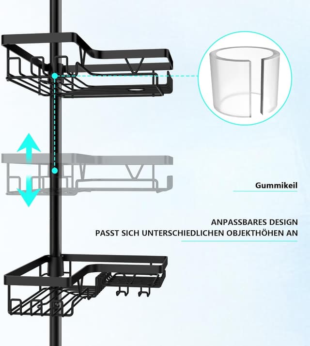 Detalle 2 de Cooeco Dusche Caddy Corner 25–114 Zoll