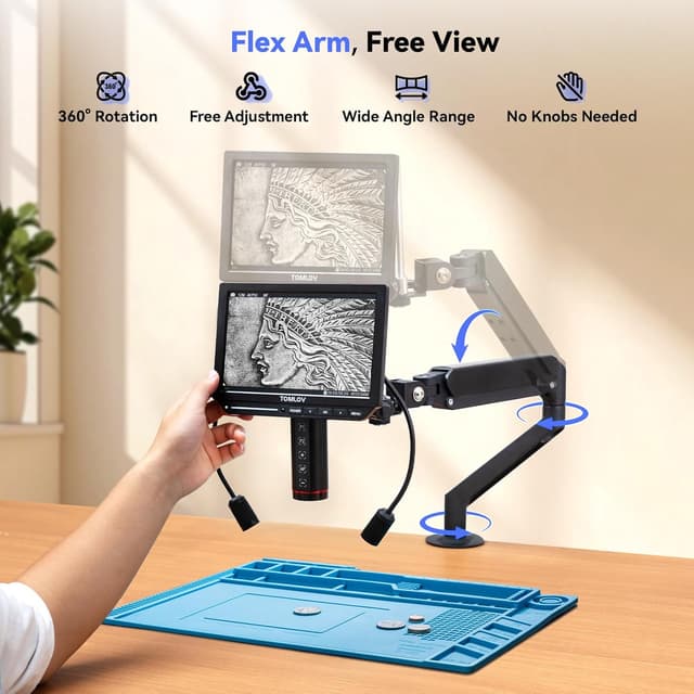 Thumbnail 5 de TOMLOV TM4K-AF 4K Autofocus Microscope 52MP