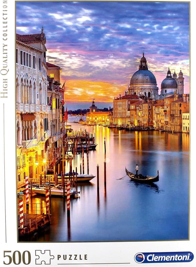 Detalle 2 de Clementoni 35056 Puzzle 1000 pièces « Lumineux Canal de Venise » (à partir de 14 ans)